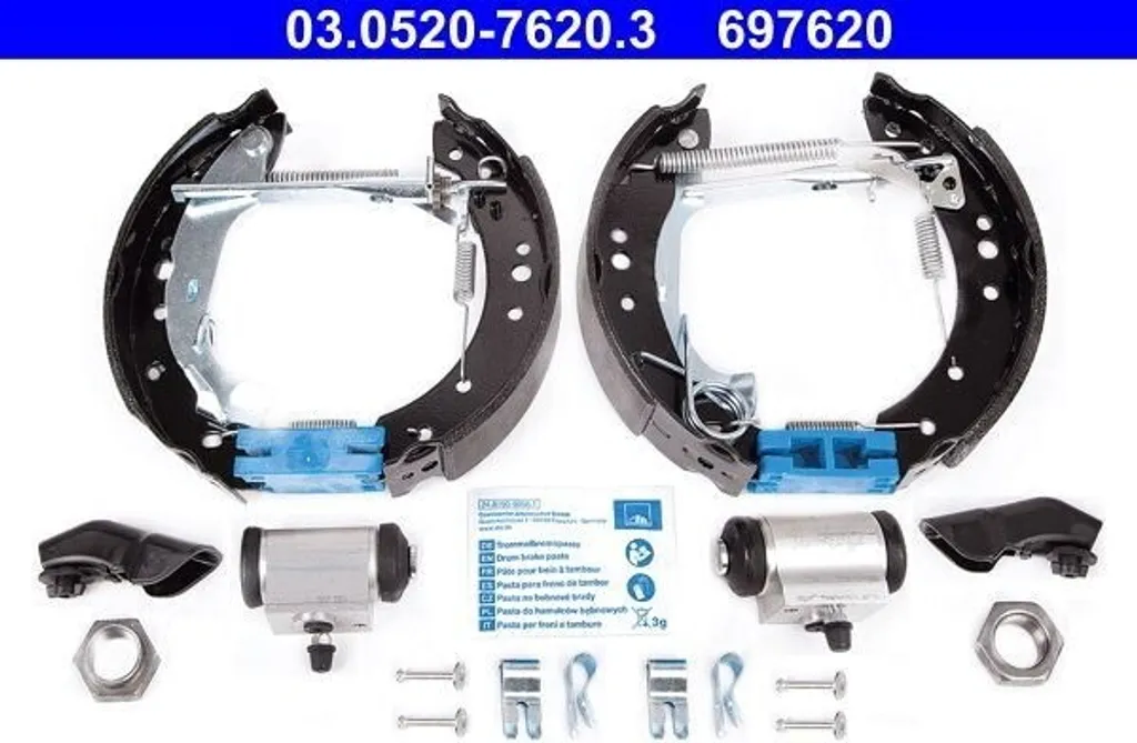 Plaquettes de frein haute performance ATE 03.0520-7620.3 pour Citroën C2