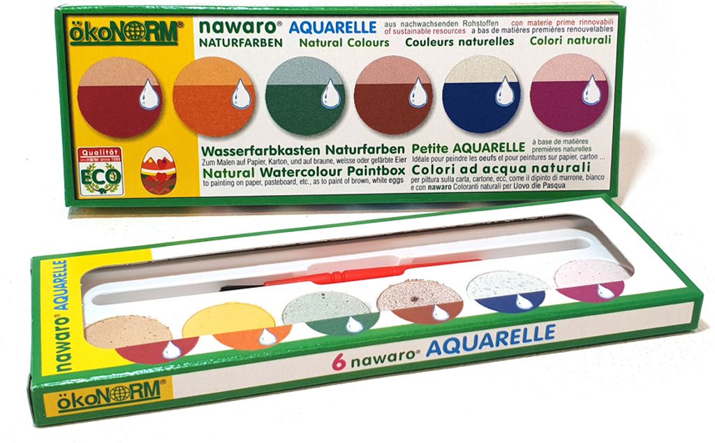 Akvarelová krabička přírodní barvy Obrázek produktu 
