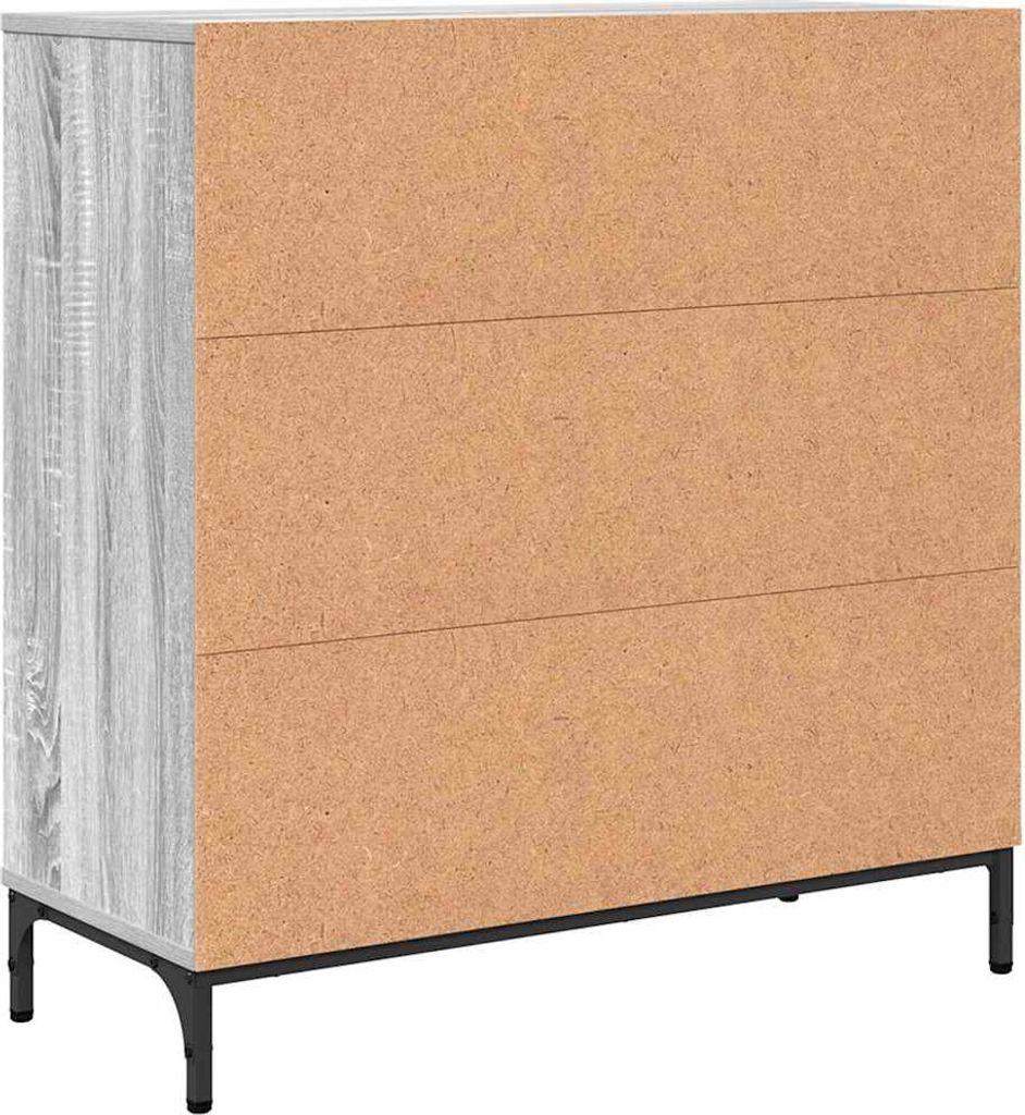 Sideboard Graues Sonoma 79,5 x 33 x 82 cm Holzwerkstoff