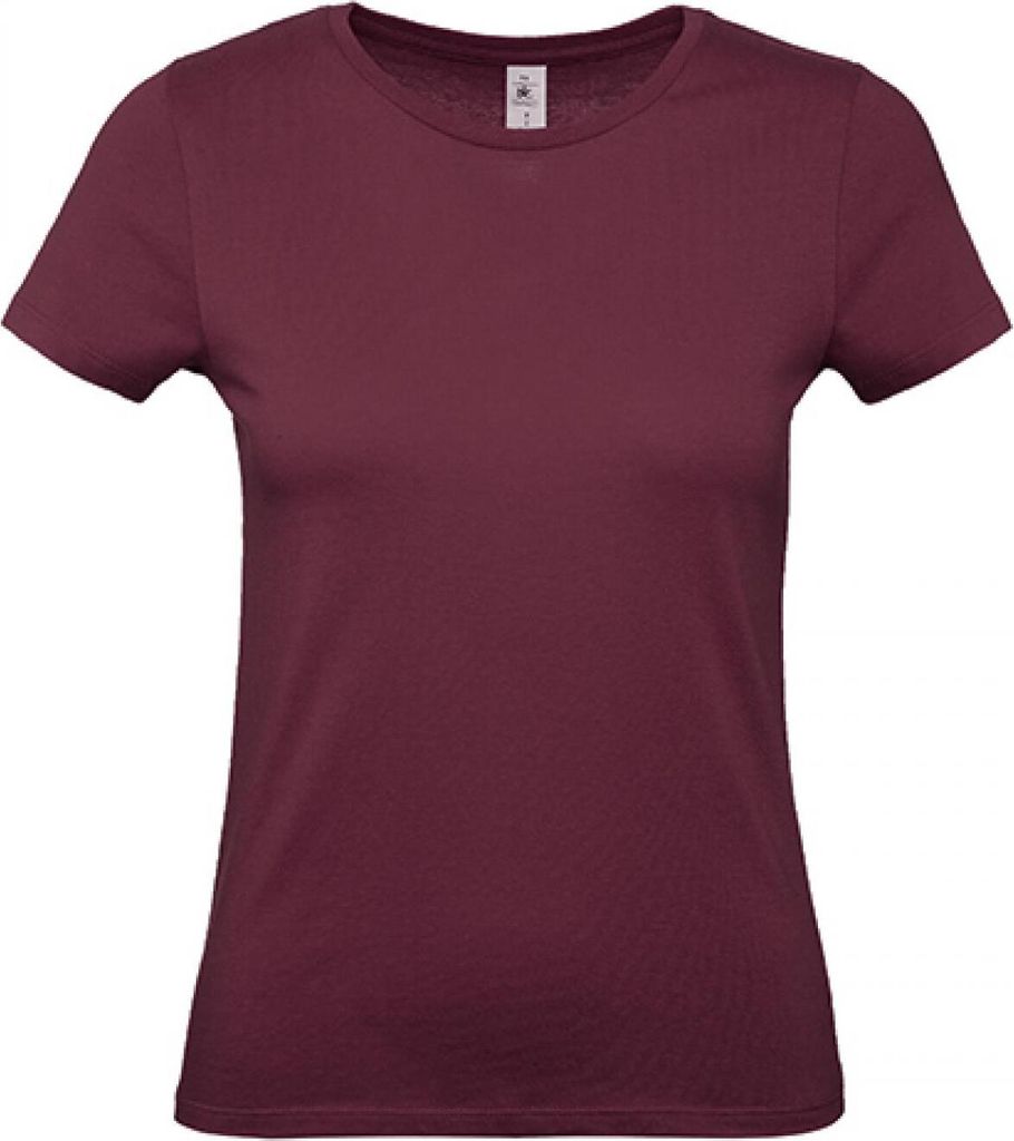 B&C TW02T | Damen T-Shirt / 100 - Farbe: Burgundy - Größe: Produktbild 