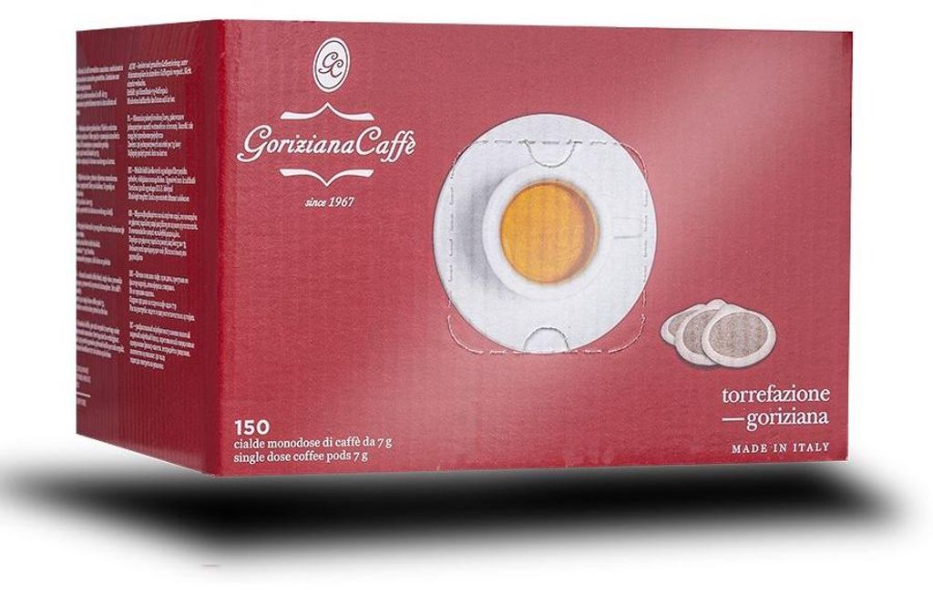 Goriziana Caffe AROMA 44mm ESE System Kaffee Pads 150 Stück Produktbild 