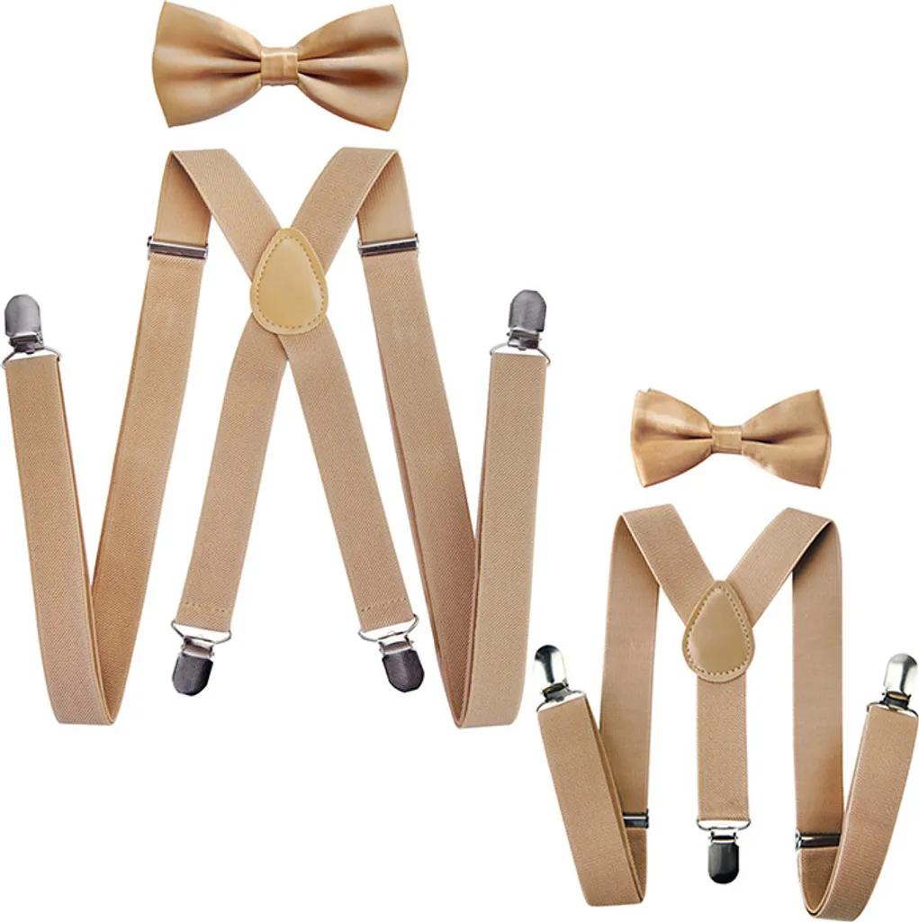 Accessori Famiglia axy: Set Bretelle e Papillon Regolabili e Robusti
