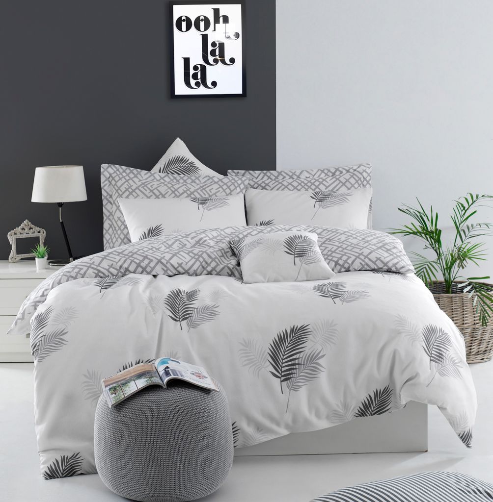 L'Essentiel Linge de Maison, Begonvilla- EPJ5140, Grau,Weiß, Bettdecken, 65% Baumwolle / 35% Polyester