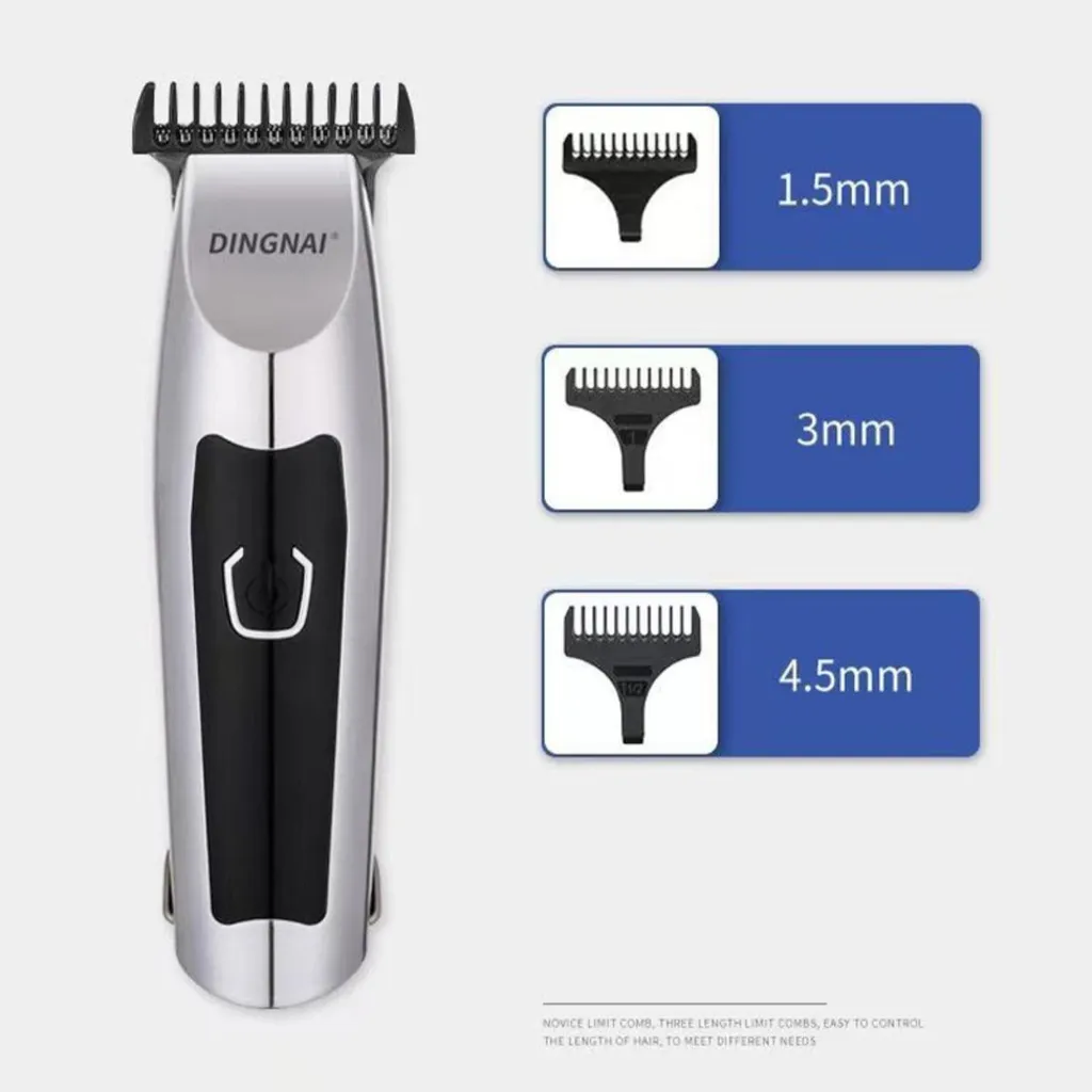 Tondeuse à Cheveux LCD avec Kit de Coiffure Complet Ciseaux Acier INF