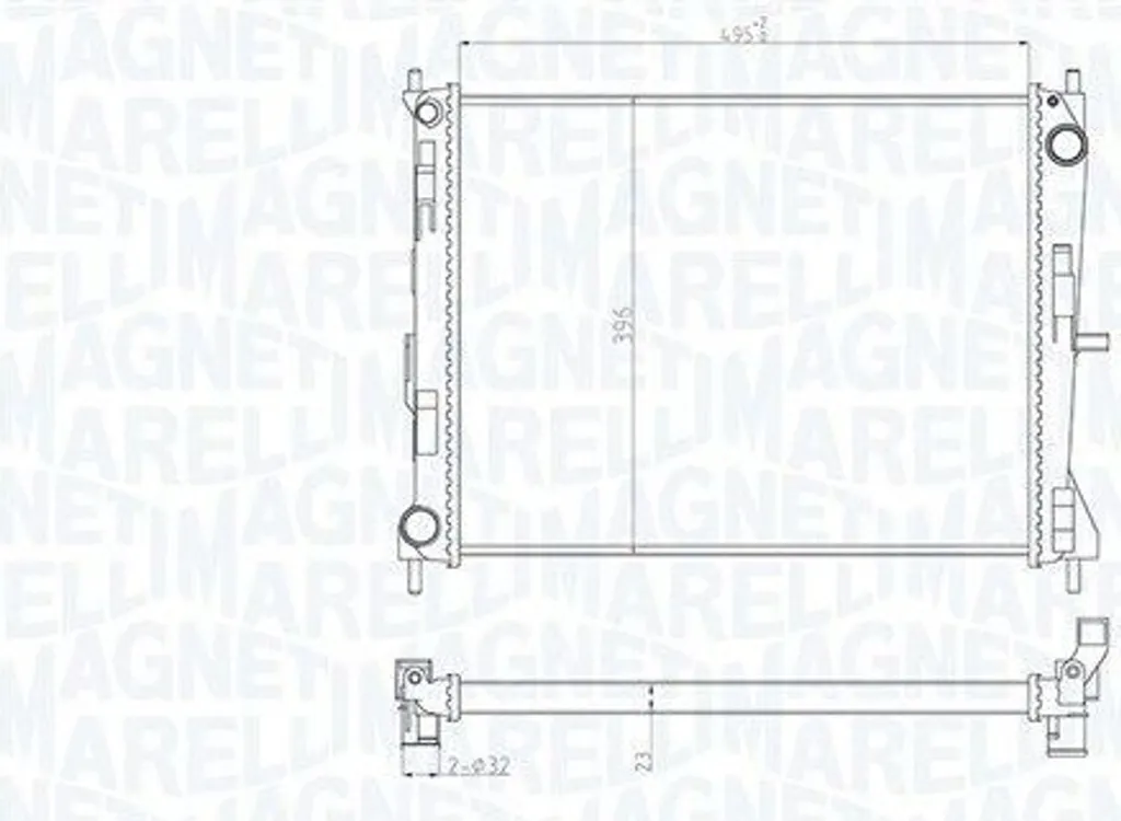 Pièce de refroidissement radiateur pour Renault Clio III essence diesel