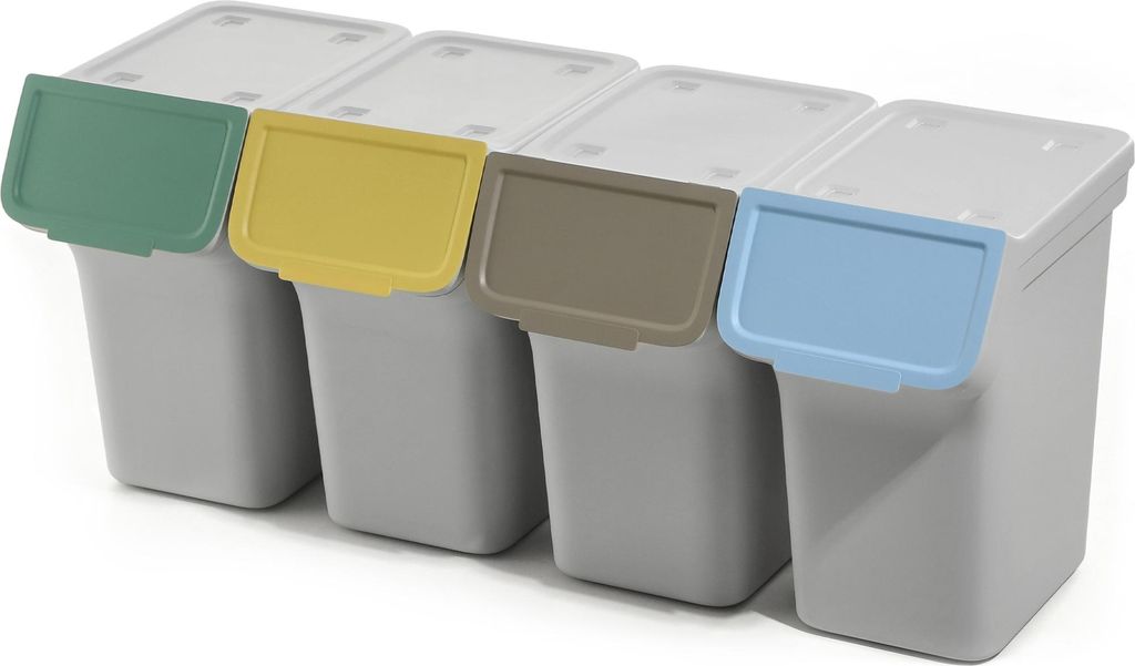 KADAX 4x poubelles 20 L Poubelles pour le tri des cendres Image du produit 