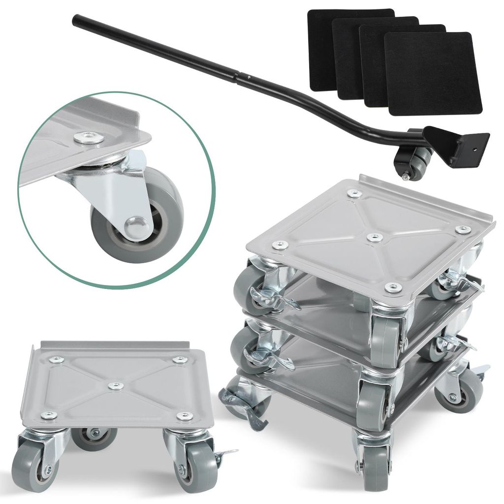 Aopunly Möbelrolle Möbelheber Möbeltransport Set Möbelrollen Möbelrücker Transportroller 4 tlg