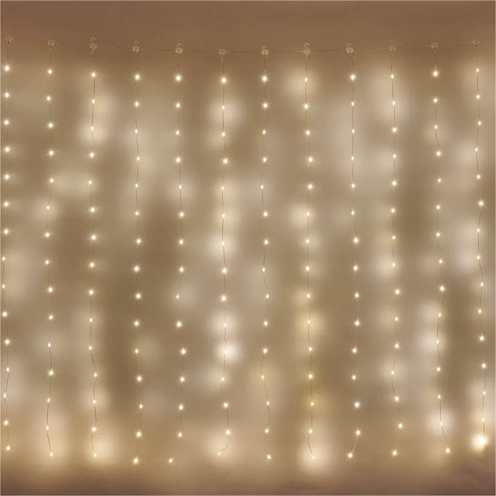 Illumination de Fenêtre Noël Rideau LED 2,9x2m Blanc Chaud EMOS - 9