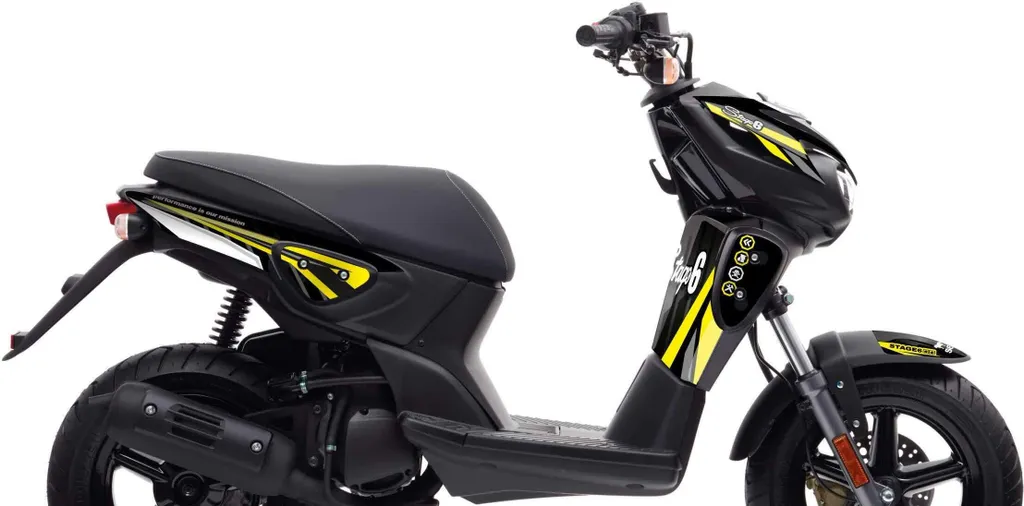 Kit déco Yamaha Slider jaune Stage6 - Autocollants pour carénage