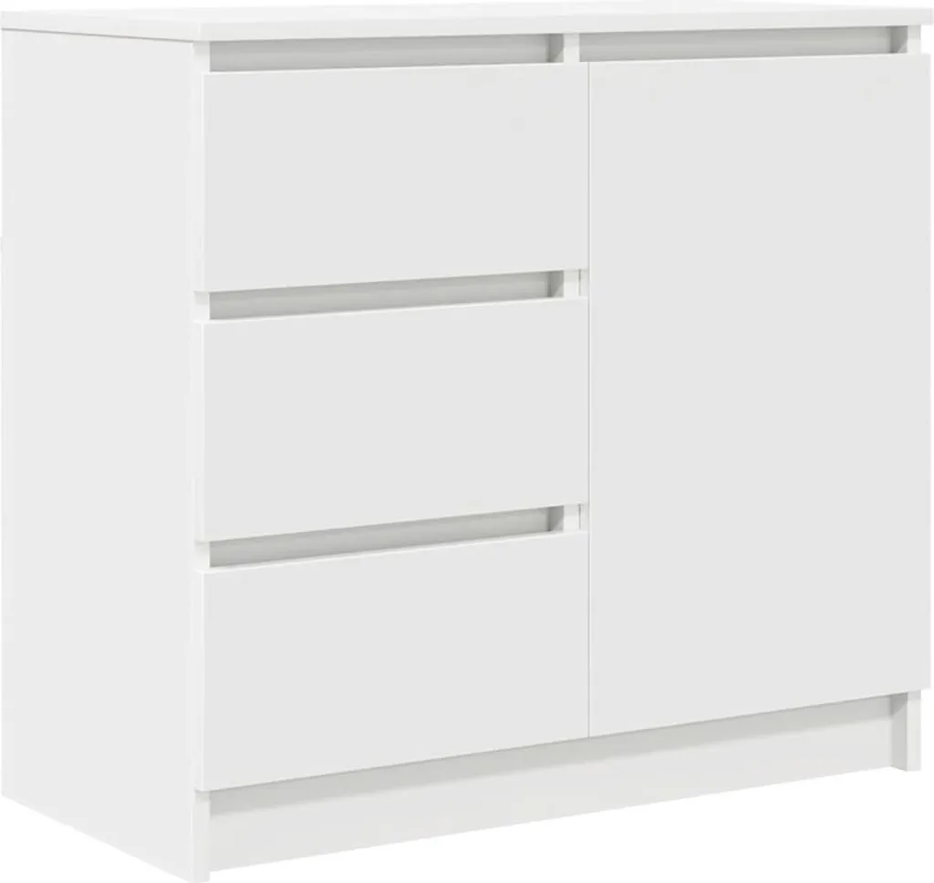 Buffet blanc compact 71x35x65 cm : fini le désordre dans votre entrée