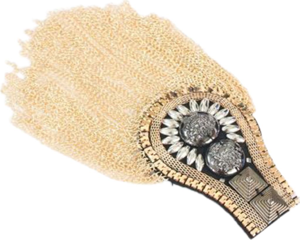 Schulter-Brosche, Quasten, Punk-Schmuck, leicht, verschleißfest, Brosche, Anstecknadel, Kleidung, Dekoration-Golden