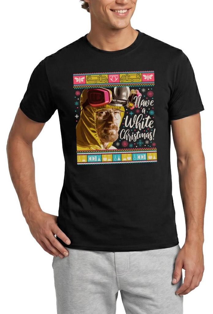 Spreadshirt Breaking Bad Have A White Christmas Weihnachten Männer T-Shirt, XL, Schwarz