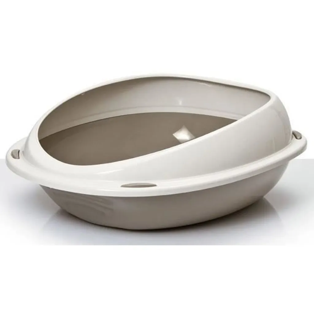 Lettiera ZIEL per Gatti Ovale | Bordo Rimovibile 57x40x19 cm Top