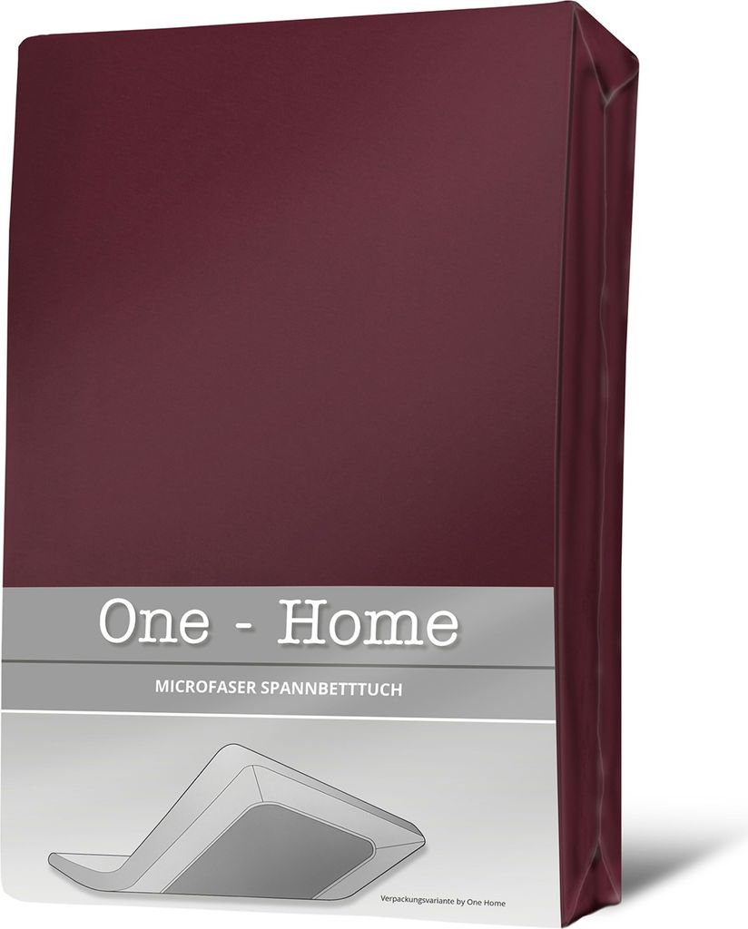 Spannbettlaken bordeaux 180x200 cm - 200x200 cm weinrot Microfaser Spannbetttuch