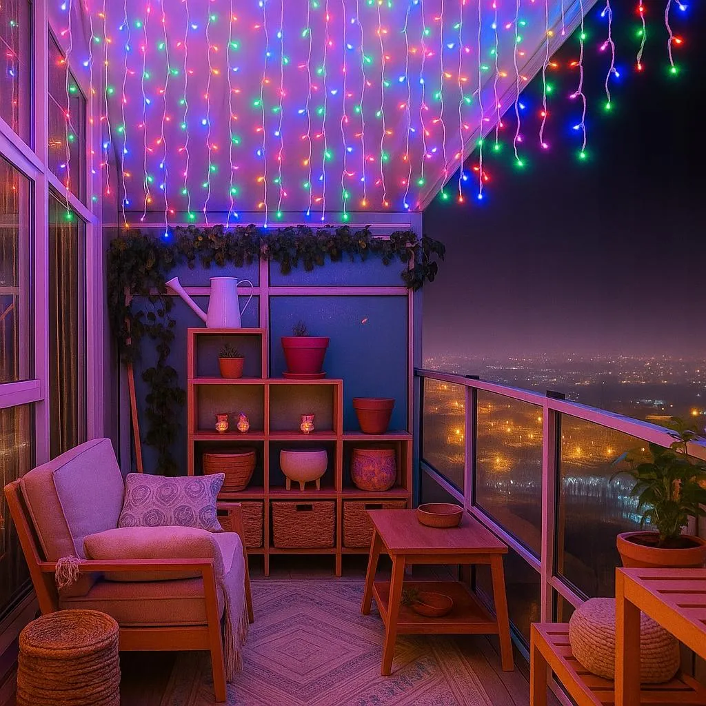 Solution Éclairage Grand Format Rideau LED 54m 1000 LED Multicolore - 9