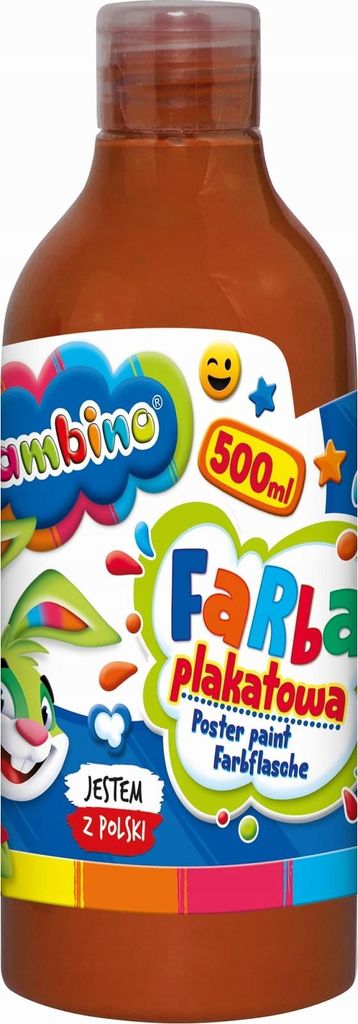 ST-Majewski Plakatfarbe Bambino 500 ml, braun