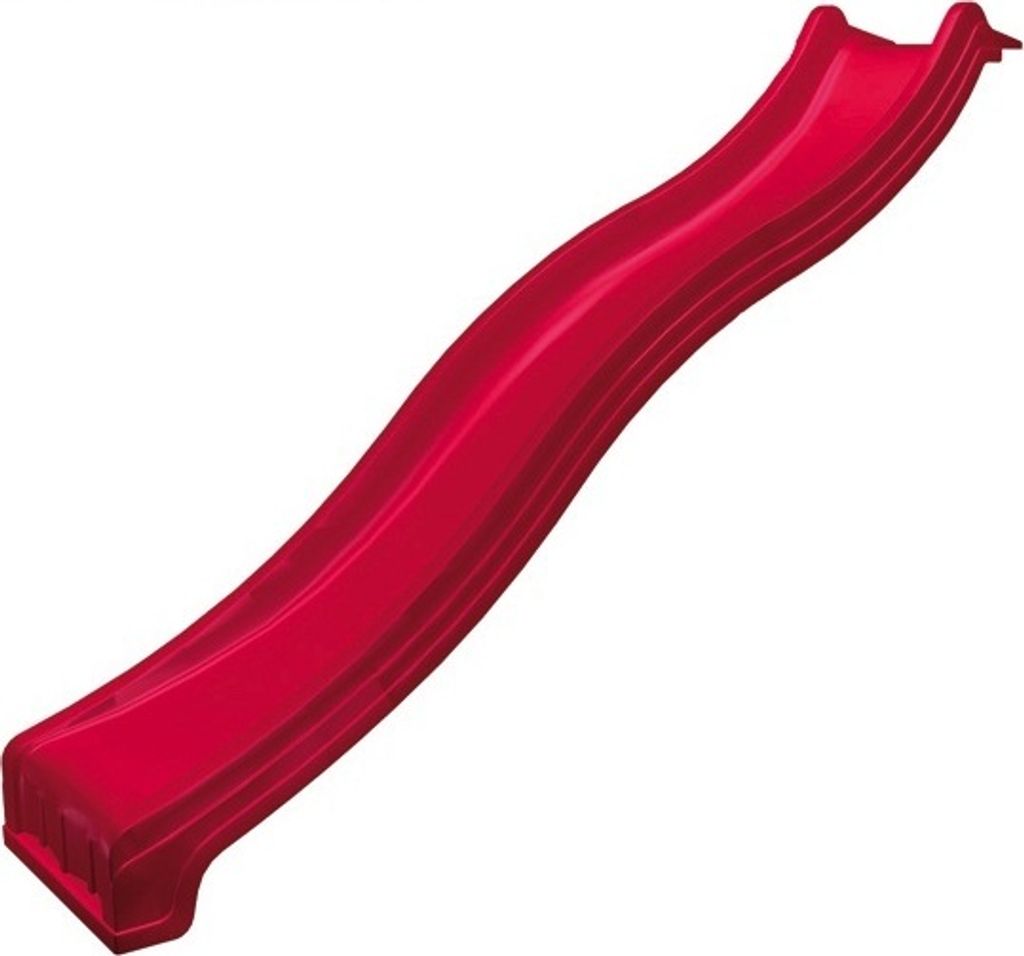 Rutsche mit Wasseranschluss - Länge 2,40 m - Farbe: Rot,