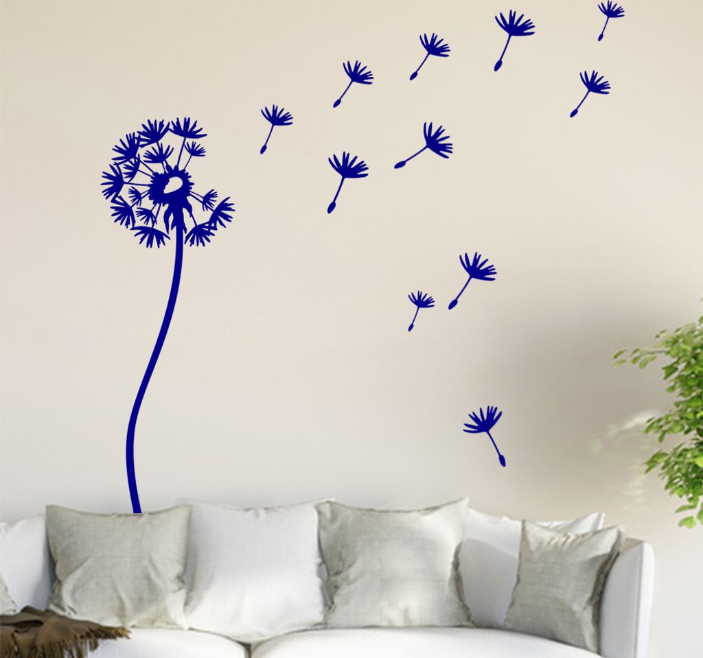 Pusteblume Set II Wandtattoo in 6 Größen - Wandaufkleber Wall Sticker - Dekoration, Küche, Wohnzimmer, Schlafzimmer, Badezimmer