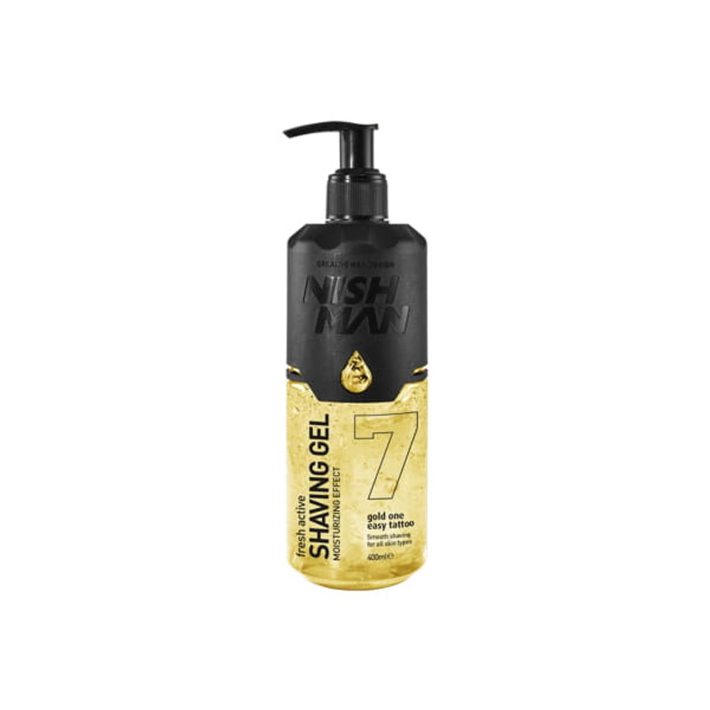 NISHMAN Shaving Gel 7 Fresh Active Rasiergel Gold One 400 Obrázok produktu 