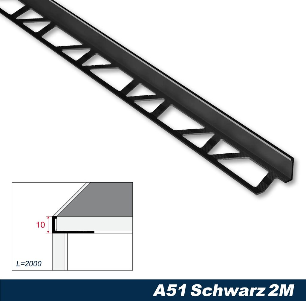 Effector Fliesenschiene aus eloxiertem Aluminium - Produktbild 