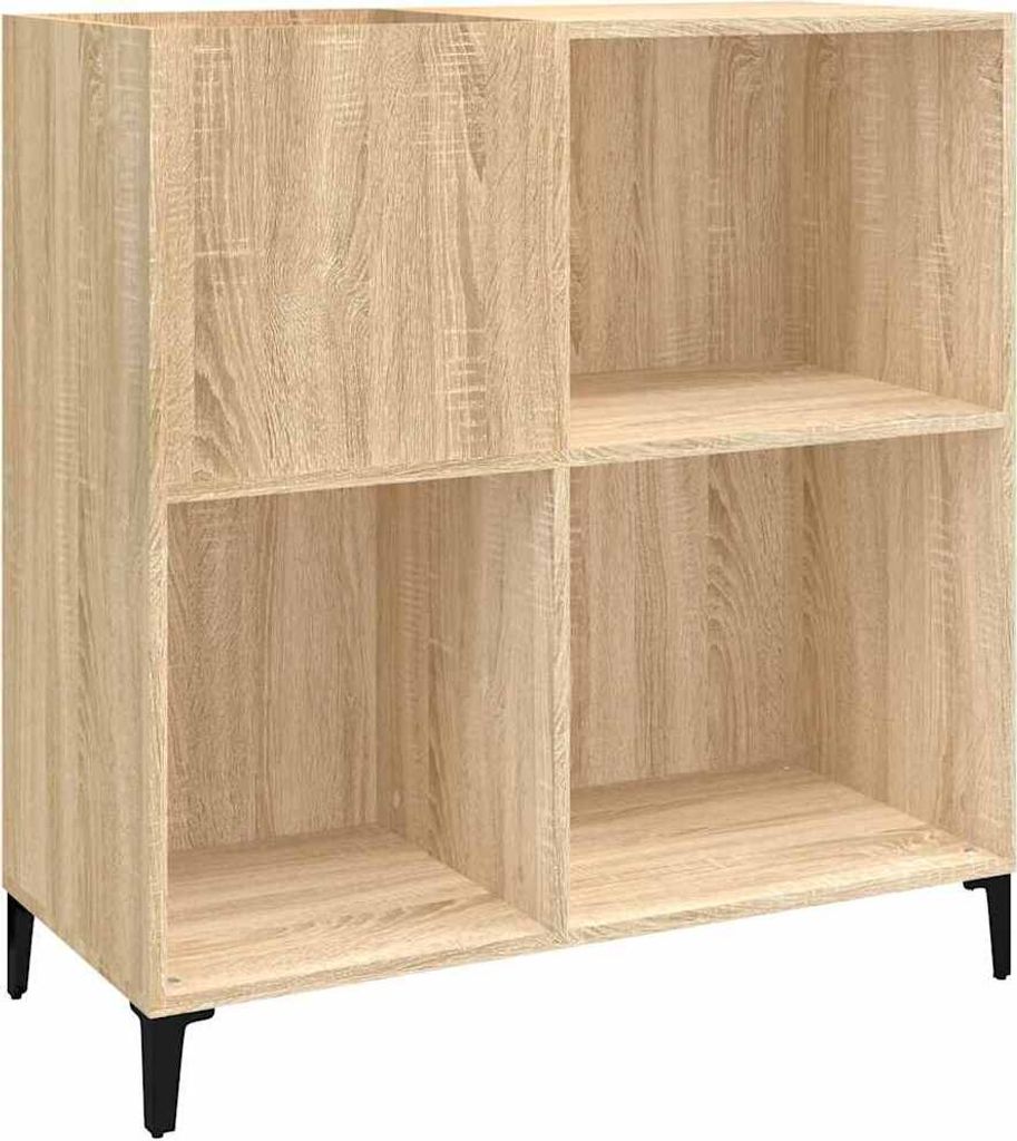vidaXL Plattenschrank Sonoma-Eiche 84,5x38x89 cm Holzwerkstoff