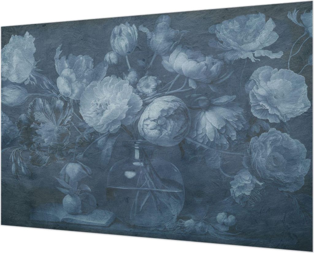 Wandtapete - Dekorative Tapete für Wohnzimmer - Tapetenfolie für Wanddekoration - 152x104 cm - Blumenarrangement