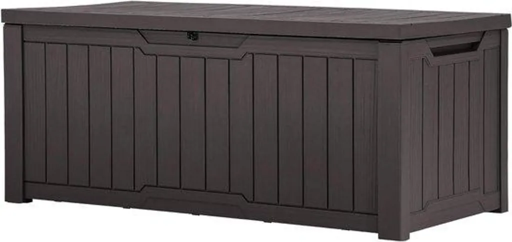 Boîte de rangement étanche 120L pour coussins de jardin et outils extérieurs