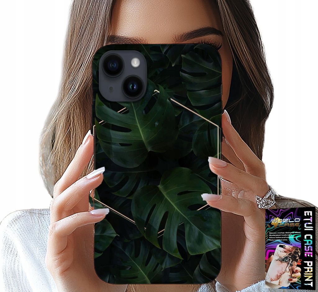 Fall Für Iphone 14 - Elegante Blätter Modische Designs Auf Fall