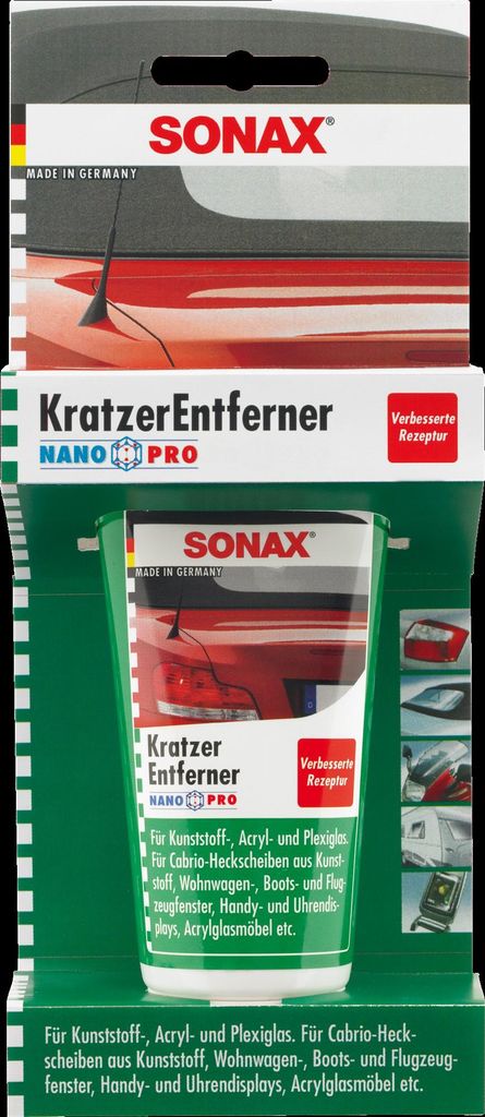 SONAX KratzerEntferner Kunststoff NanoPro 75 ml (Blister) Produktbild 