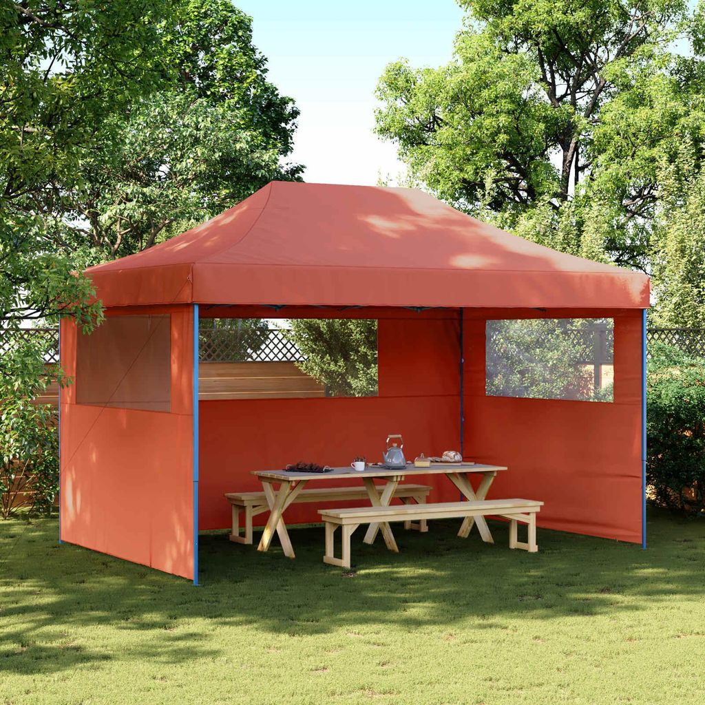 "2026 Aktion"Party-Zelt 1 PC Wasserdicht - CLORIS - Gartenpavillon/Gartenzelt - Terrakotta 292x440x315 cm Oxford-Stoff - Pavillons & Partyzelte Pro...
