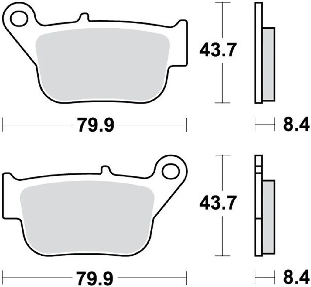 Plaquettes de Frein Scooter TRW MCB880SRM Spécial Yamaha X-Max 250 SG26