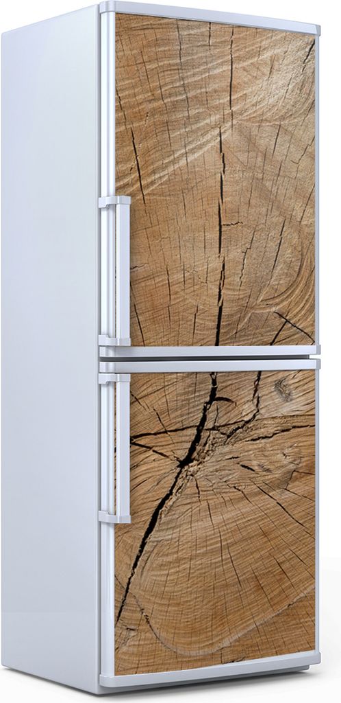 Kühlschrankdekoration 70x180 cm Aufkleber auf dem Kühlschrank - Holz Stamm