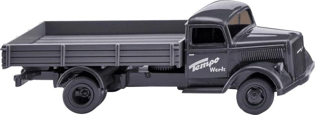 Wiking 084008 Pritschen-LKW (Opel Blitz) Tempo Werk Miniaturmodell Spur H0 1:87 Kein Spielzeug !