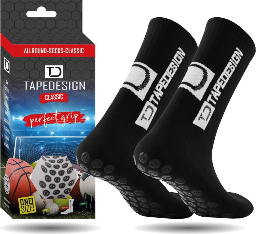TAPEDESIGN - Allround Socks Cl Schwarz Schwarz Produktbild 