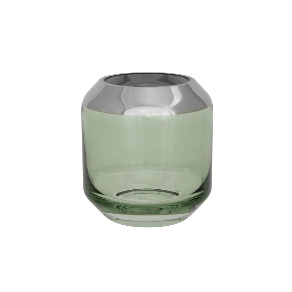 Fink SMILLA Vase,Teelichthalt.,Glas,hellgrün  Höhe 9cm, Ø Produktbild 