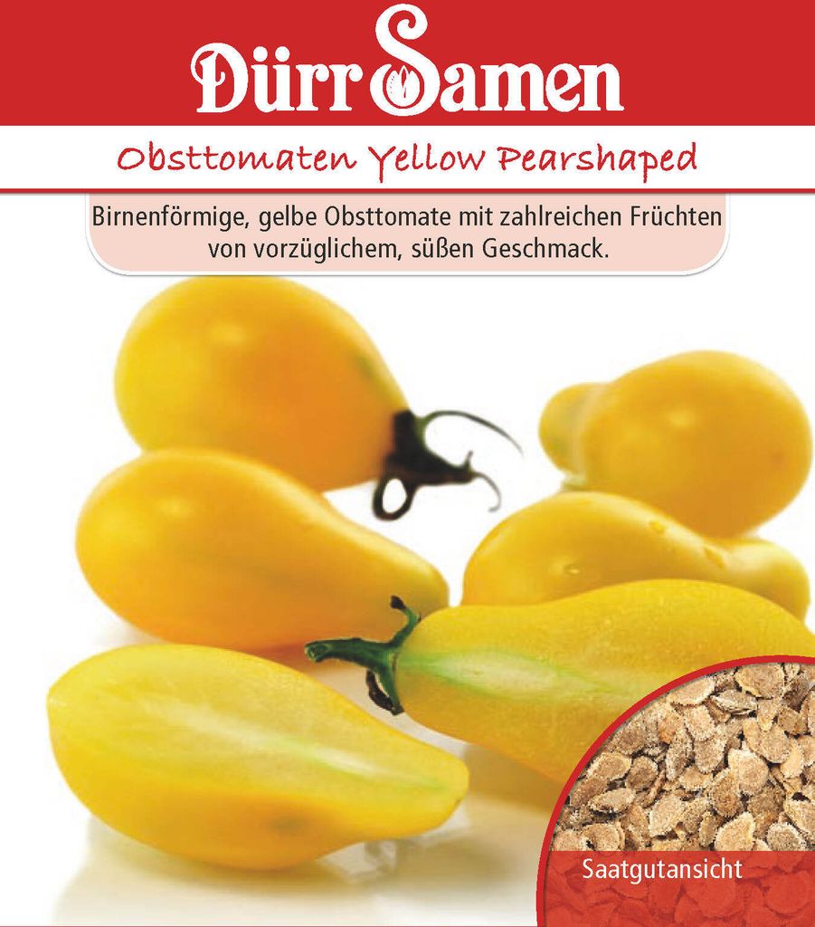 Artikelbild 1 von 'Obsttomate Yellow Pearshaped' aus der Kategorie Tomatensamen