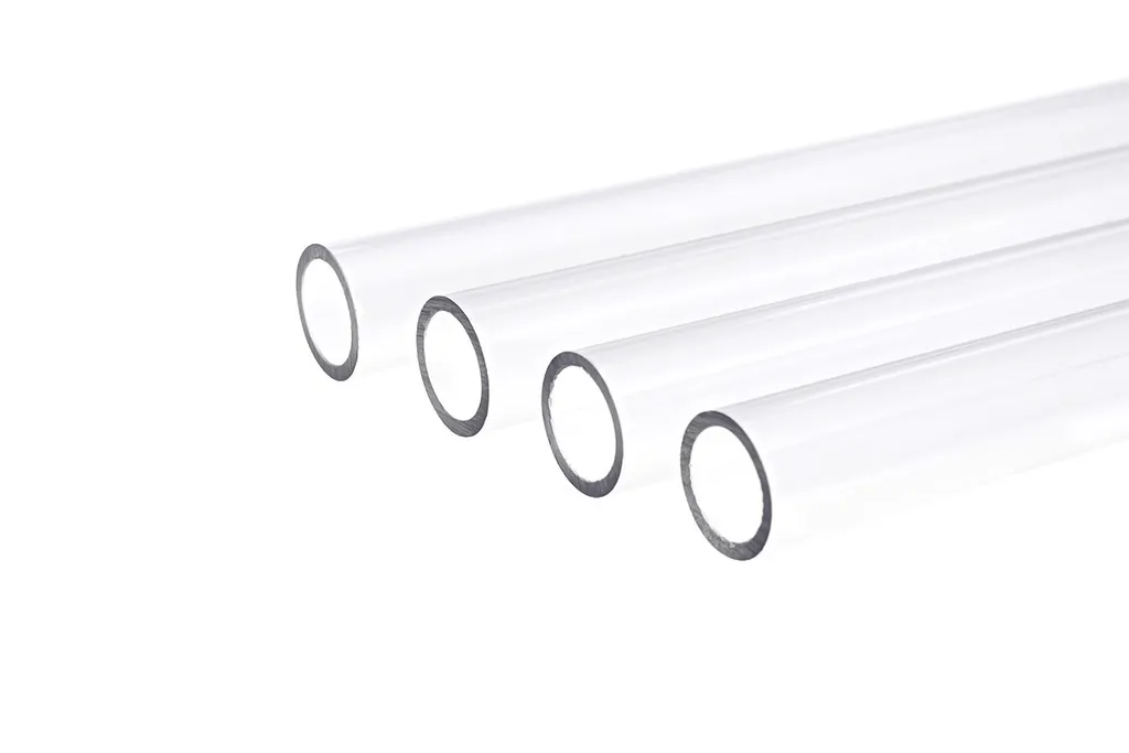 Tube rigide PETG anti-pincement Alphacool 13/10mm transparent x4