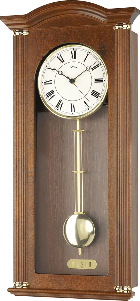 Pendule à Poser AMS 5014/1 Blanche - Horloge Design pour Salon et Bureau