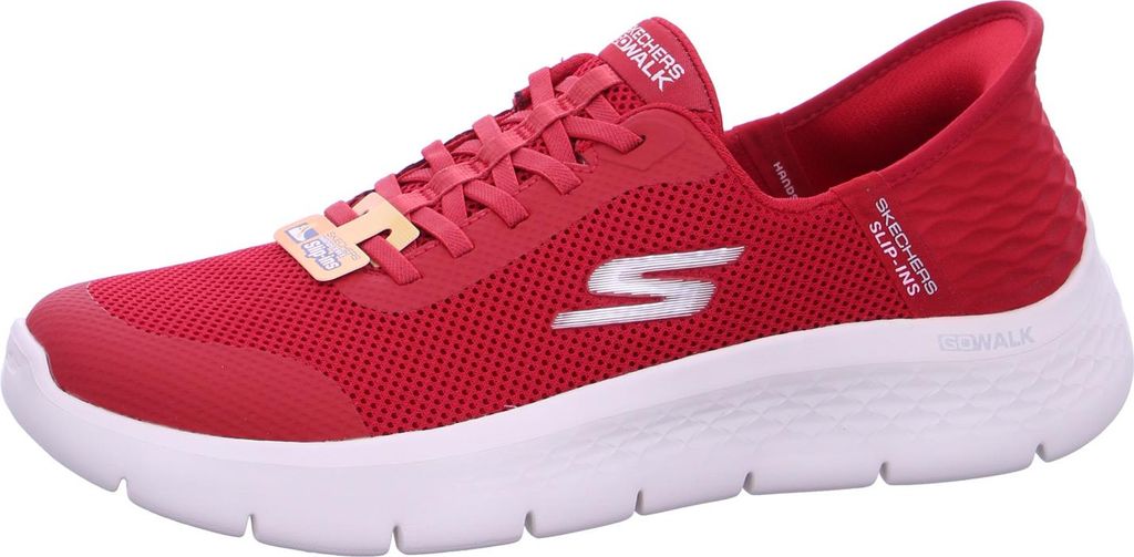 Skechers Go Walk Flex- Grand Entry Sportschuhe Damen Trainingsschuhe Slipper Rot Sport, Schuhgröße:36 EU