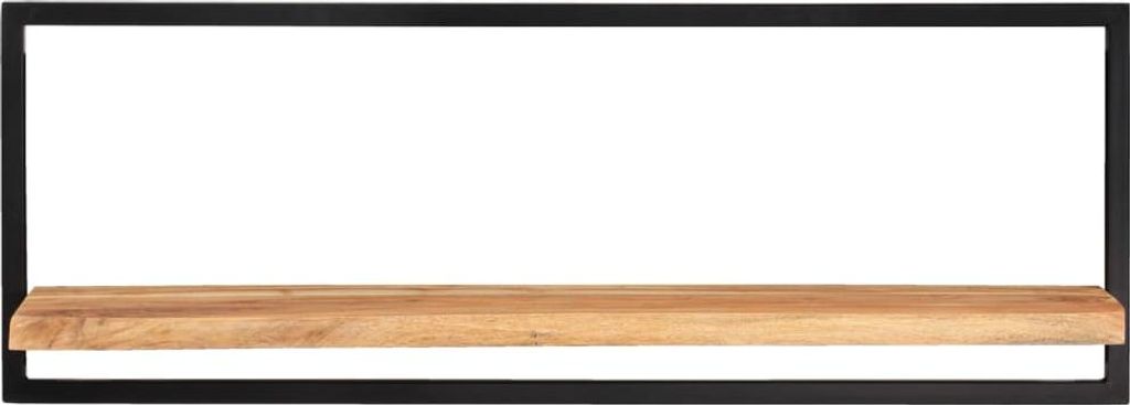 vidaXL Nástěnné police 2 ks 100x24x35 cm masivní dřevo Obrázek produktu 