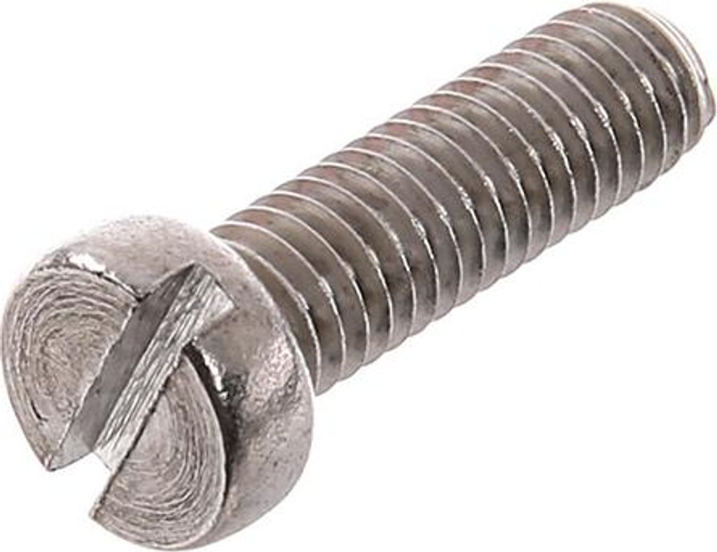 Zylinderschraube Schlitz, in Edelstahl M6x20 - DIN84