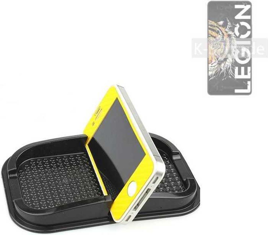K-S-Trade Auto Anti Rutsch Matte Smartphone-Halter kompatibel mit Lenovo Legion Y70 Haft Pad Armaturenbrett Handy-Halterung Silikon