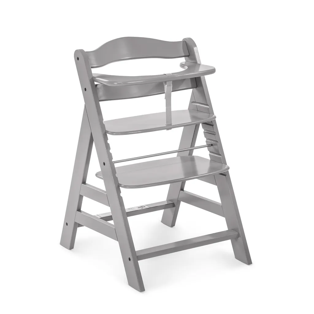 Hauck Alpha Plus Chaise Haute Grise - Fini les Chaises trop Petites