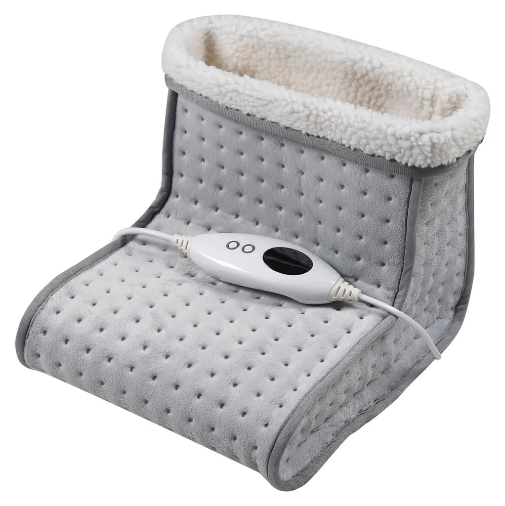 Chancelière chauffante Ardes AR4H05 100W, intérieur doux lavable Gris