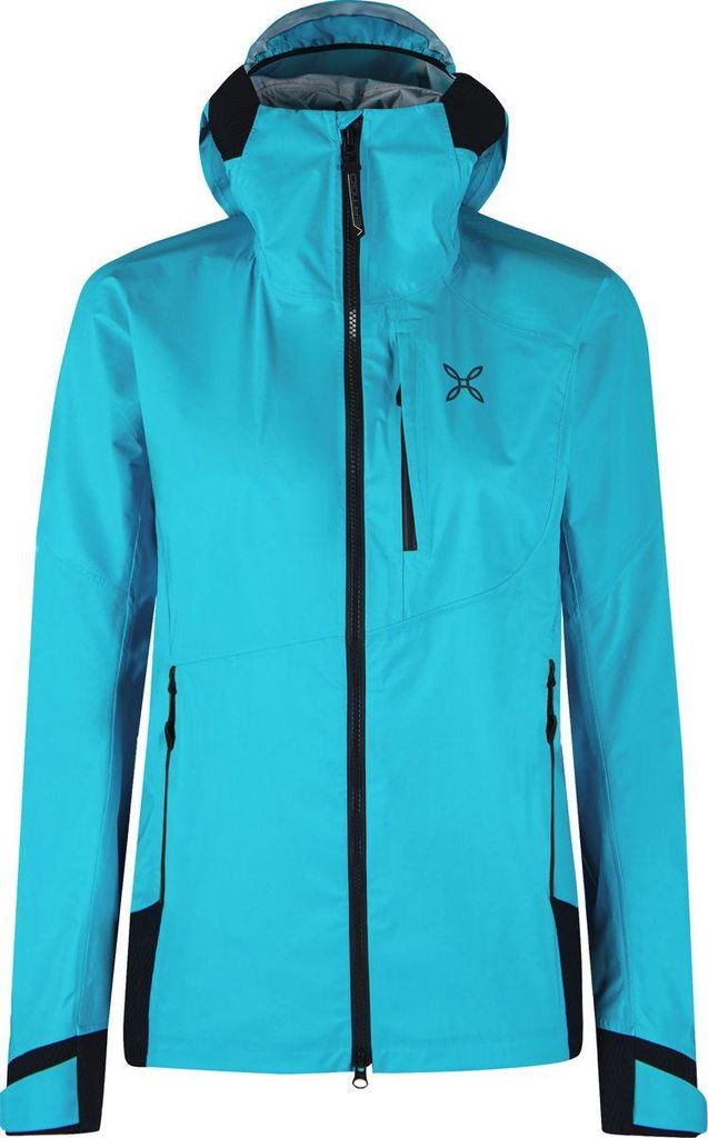 MONTURA VERTIGO 3L wasserdichte Damen Wander Jacke mit Kapuze blau L
