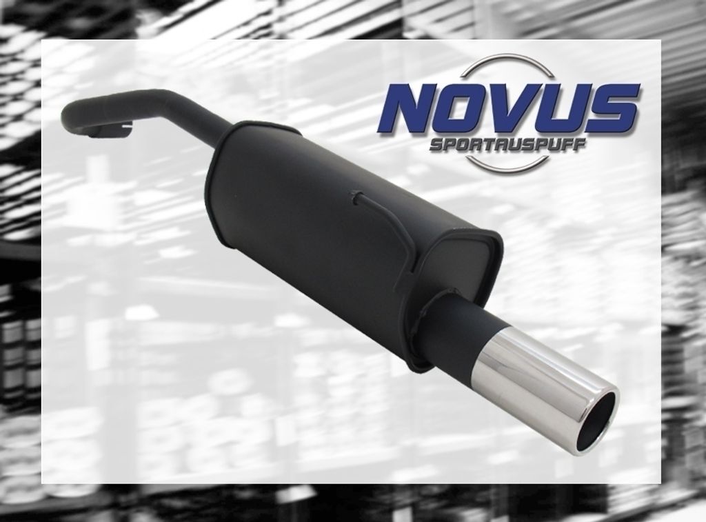 NOVUS SPORTAUSPUFF Gruppe N ESD 1x 90mm VW LUPO Typ 6X + Produktbild 