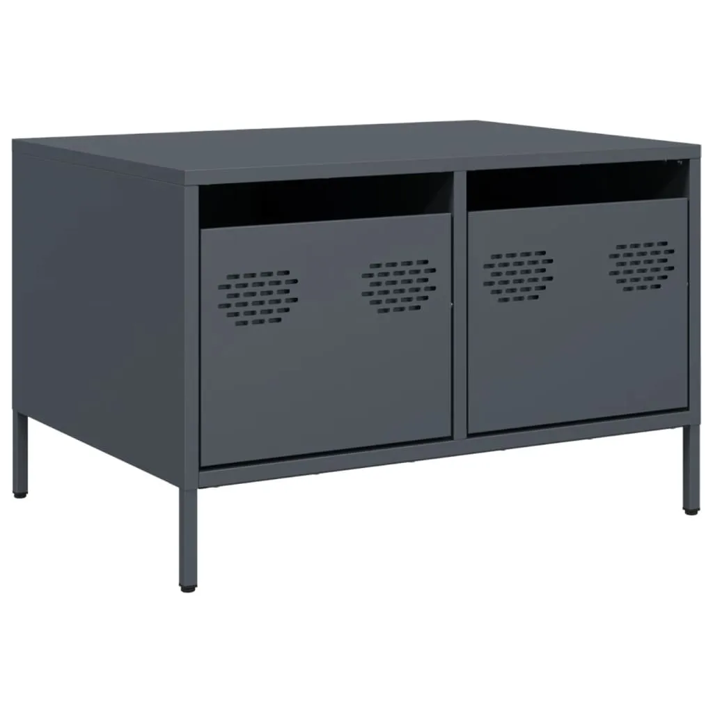 Supporto TV vidaXL Acciaio Laminato a Freddo 68x50x43,5 cm Antracite