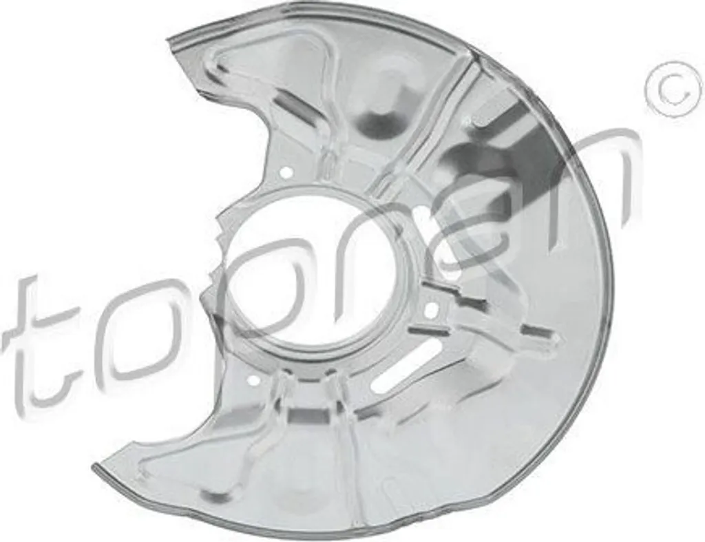 Tôle de frein en acier anticorrosion TOPRAN 600850 Toyota Avensis gauche