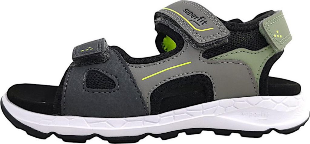 Superfit Criss Cross Kinderschuhe Jungen Sandalen Grau Freizeit, Schuhgröße:28 EU