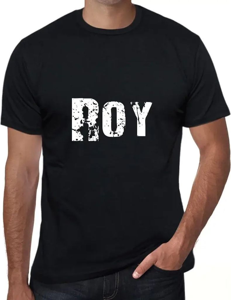 Herren Grafik T-Shirt Roy Öko-Verantwortlich Vintage Jahrgang Kurzarm Lustige Druck Geburtstag Geschenk Mann